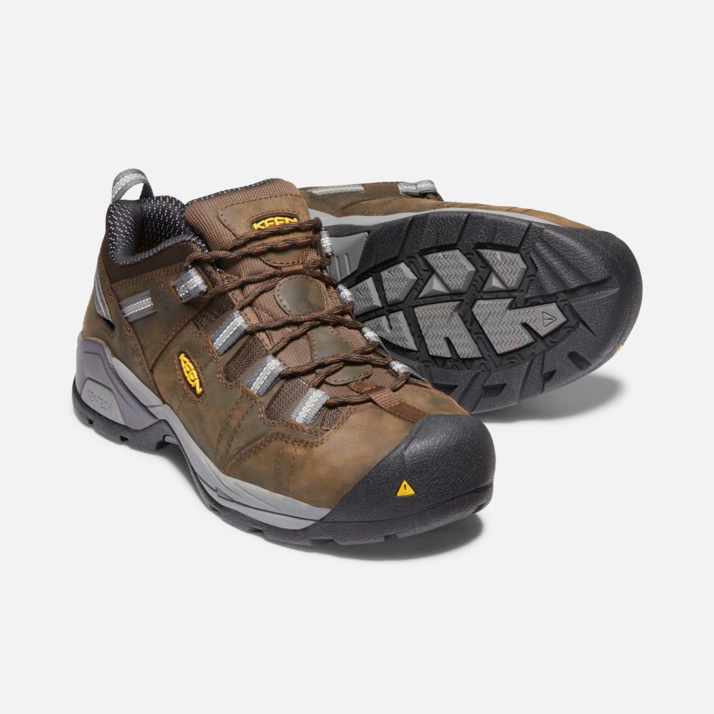 Zapatos de Trabajo Keen Mexico Marrom - Hombre Detroit Xt Esd (Steel Toe) - TE3471569